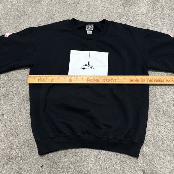 Omocat Omori Sweatshirt Mens Size Small Black Pullover Crewneck Long Sleeve - Picture 4 of 6